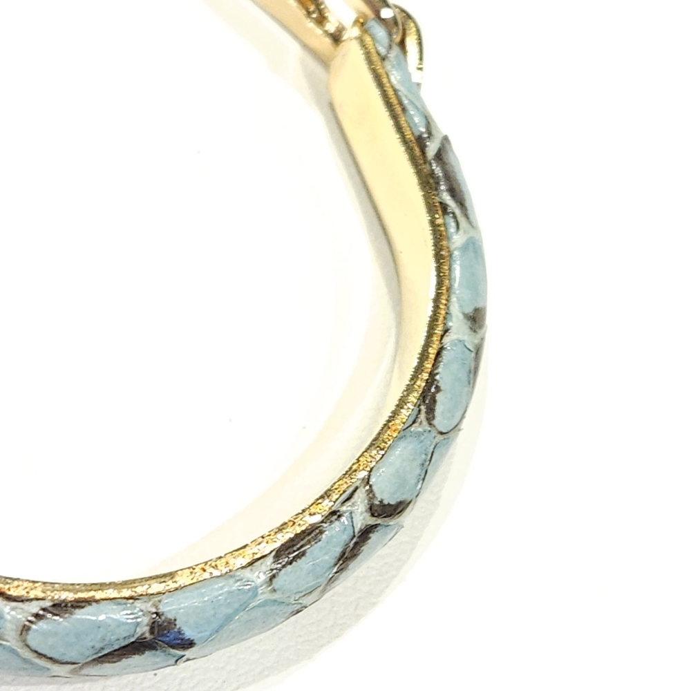 ❤️ 2/$30 Casini & Gori Vintage Snakeskin Bracelet 24KT Gold Plated Made in Italy - Picture 10 of 16